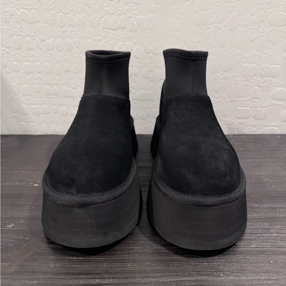 UGG Shoes - UGG Black Suede Platform Boots